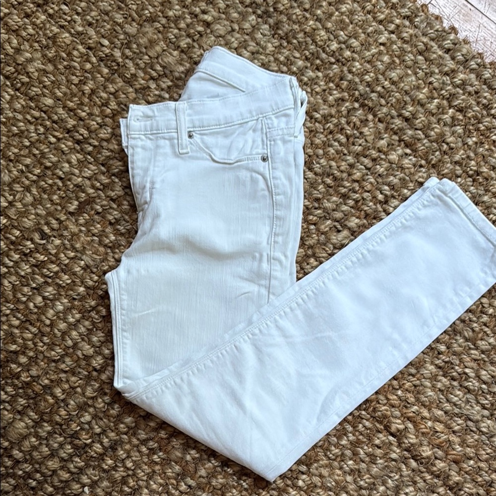 Hudson Jeans White Skinny Denim